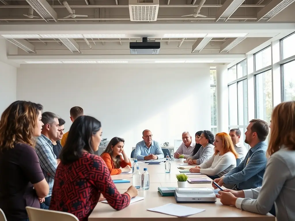 A dynamic photo of participants engaged in an educational workshop at CENTRE INTERNATIONAL DE LA MER, learning about maritime history and environmental stewardship.