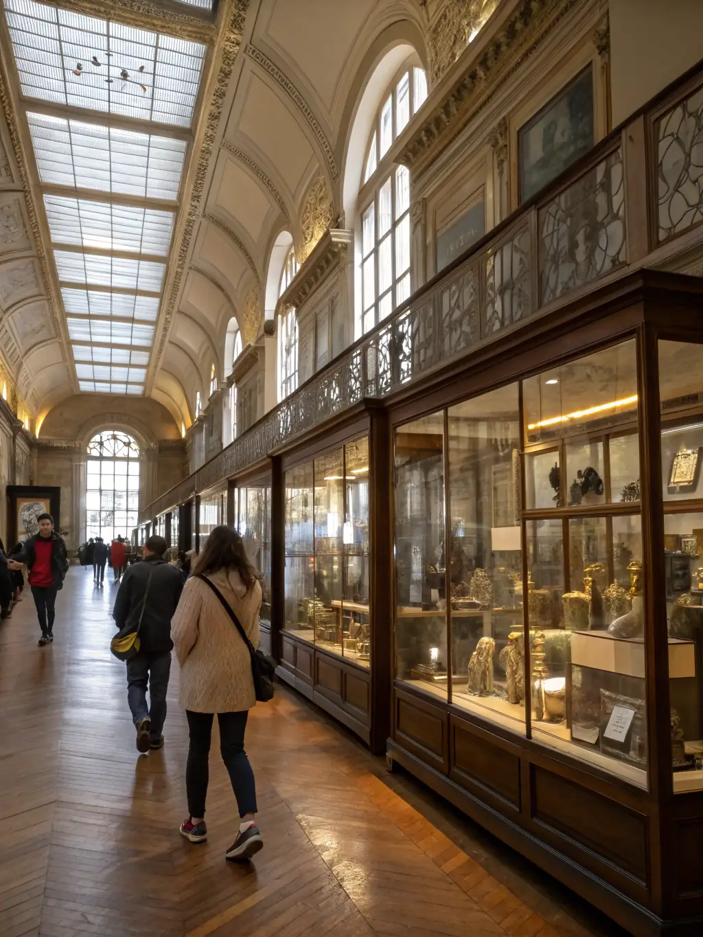 A vibrant image of an exhibition hall featuring historic ships, artifacts, and interactive displays engaging visitors of all ages.